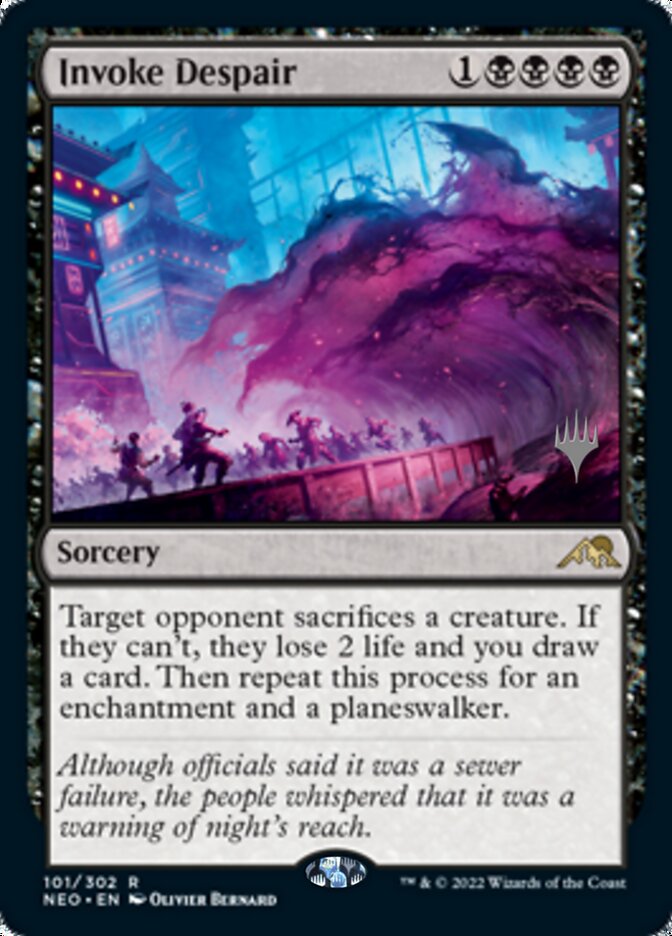 Invoke Despair (Promo Pack) [Kamigawa: Neon Dynasty Promos] | Gear Gaming Fayetteville