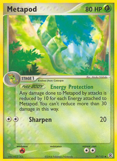 Metapod (39/112) [EX: FireRed & LeafGreen] | Gear Gaming Fayetteville