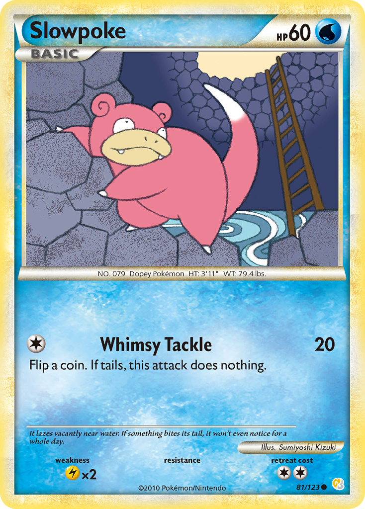 Slowpoke (81/123) [HeartGold & SoulSilver: Base Set] | Gear Gaming Fayetteville