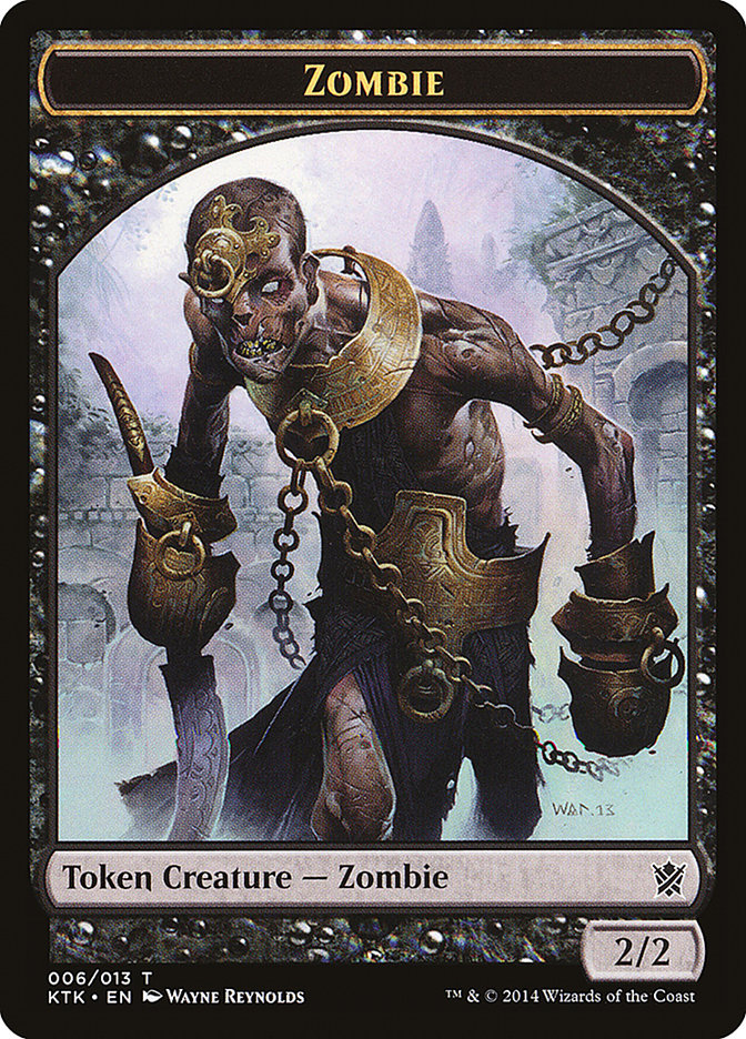 Zombie Token [Khans of Tarkir Tokens] | Gear Gaming Fayetteville