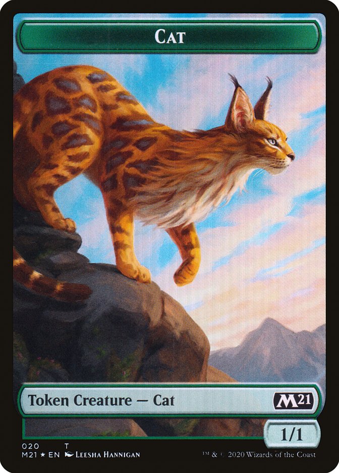 Beast // Cat (020) Double-Sided Token [Core Set 2021 Tokens] | Gear Gaming Fayetteville