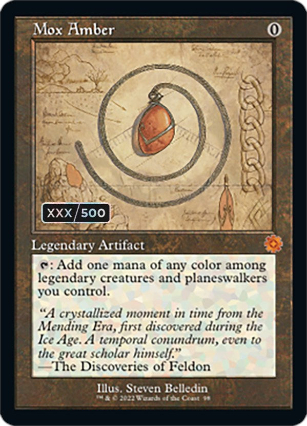 Mox Amber (Retro Schematic) (Serialized) [The Brothers' War Retro Artifacts] | Gear Gaming Fayetteville