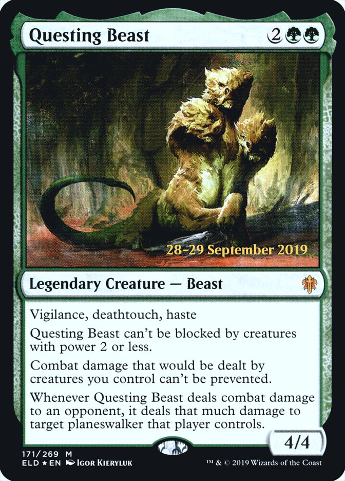 Questing Beast [Throne of Eldraine Prerelease Promos] | Gear Gaming Fayetteville