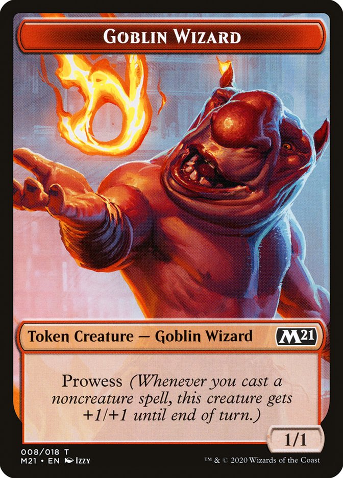 Demon // Goblin Wizard Double-Sided Token [Core Set 2021 Tokens] | Gear Gaming Fayetteville