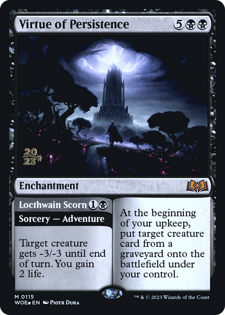 Virtue of Persistence // Locthwain Scorn [Wilds of Eldraine Prerelease Promos] | Gear Gaming Fayetteville