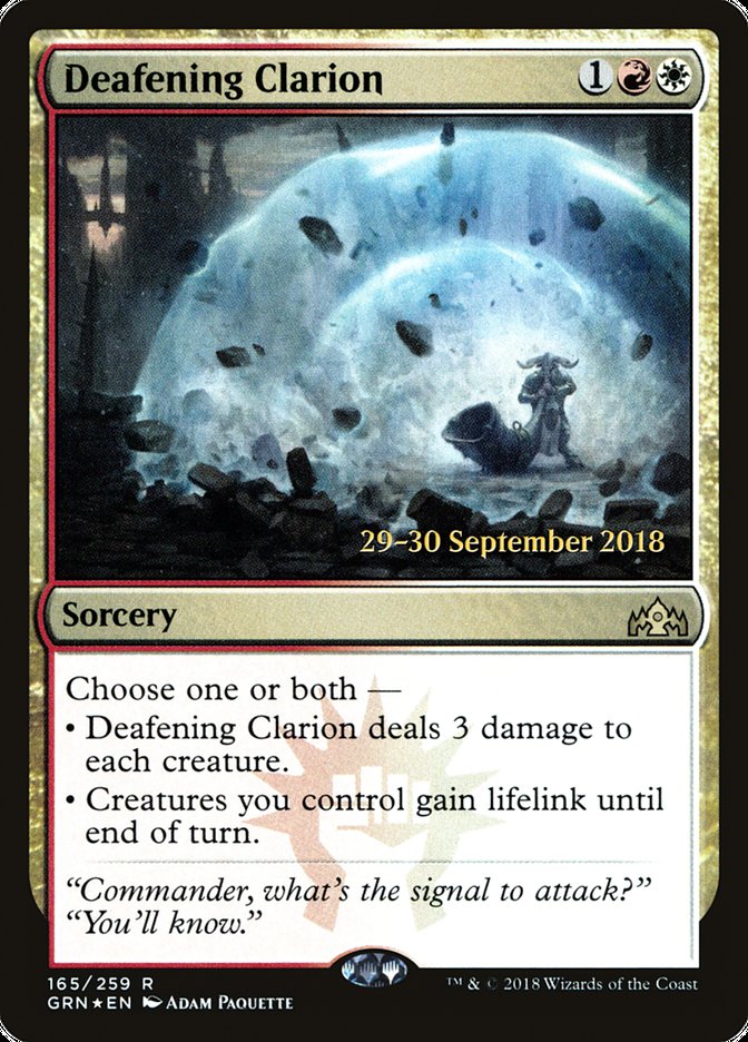 Deafening Clarion [Guilds of Ravnica Prerelease Promos] | Gear Gaming Fayetteville