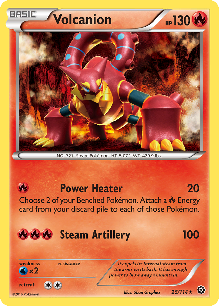 Volcanion (25/114) [XY: Steam Siege] | Gear Gaming Fayetteville