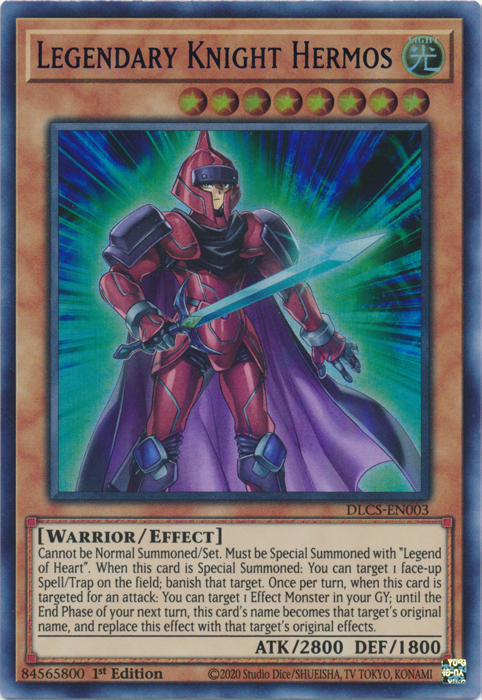 Legendary Knight Hermos (Blue) [DLCS-EN003] Ultra Rare | Gear Gaming Fayetteville