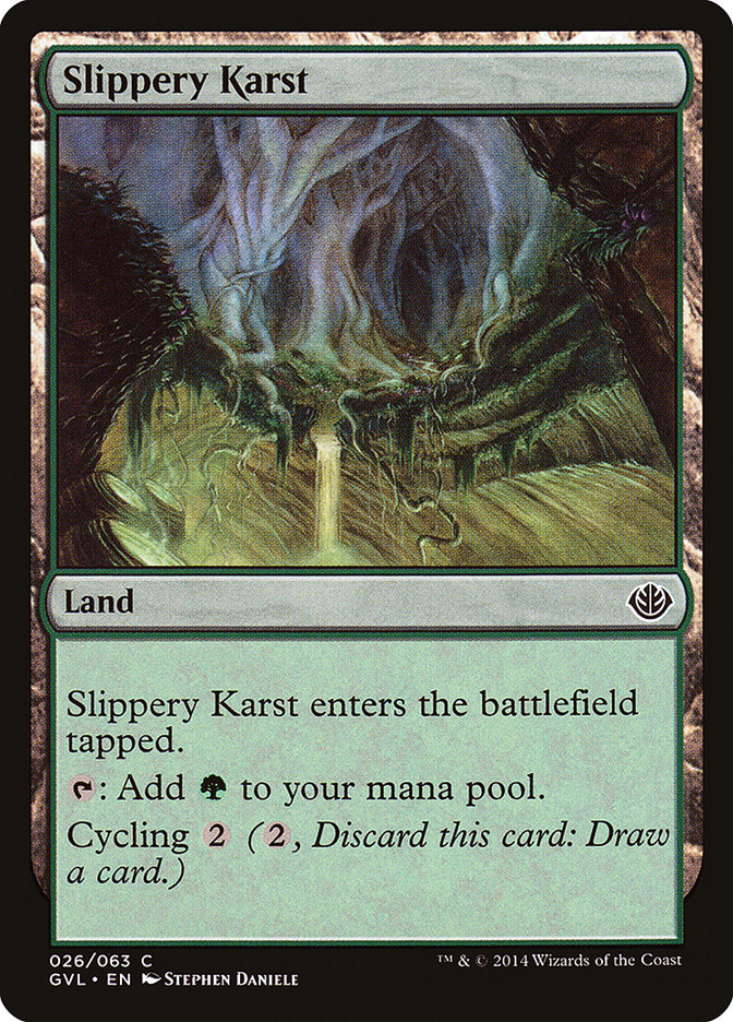 Slippery Karst (Garruk vs. Liliana) [Duel Decks Anthology] | Gear Gaming Fayetteville