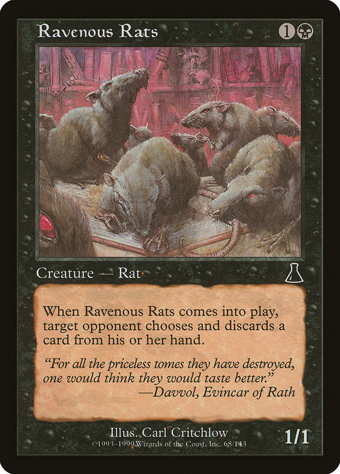 Ravenous Rats [Urza's Destiny] | Gear Gaming Fayetteville