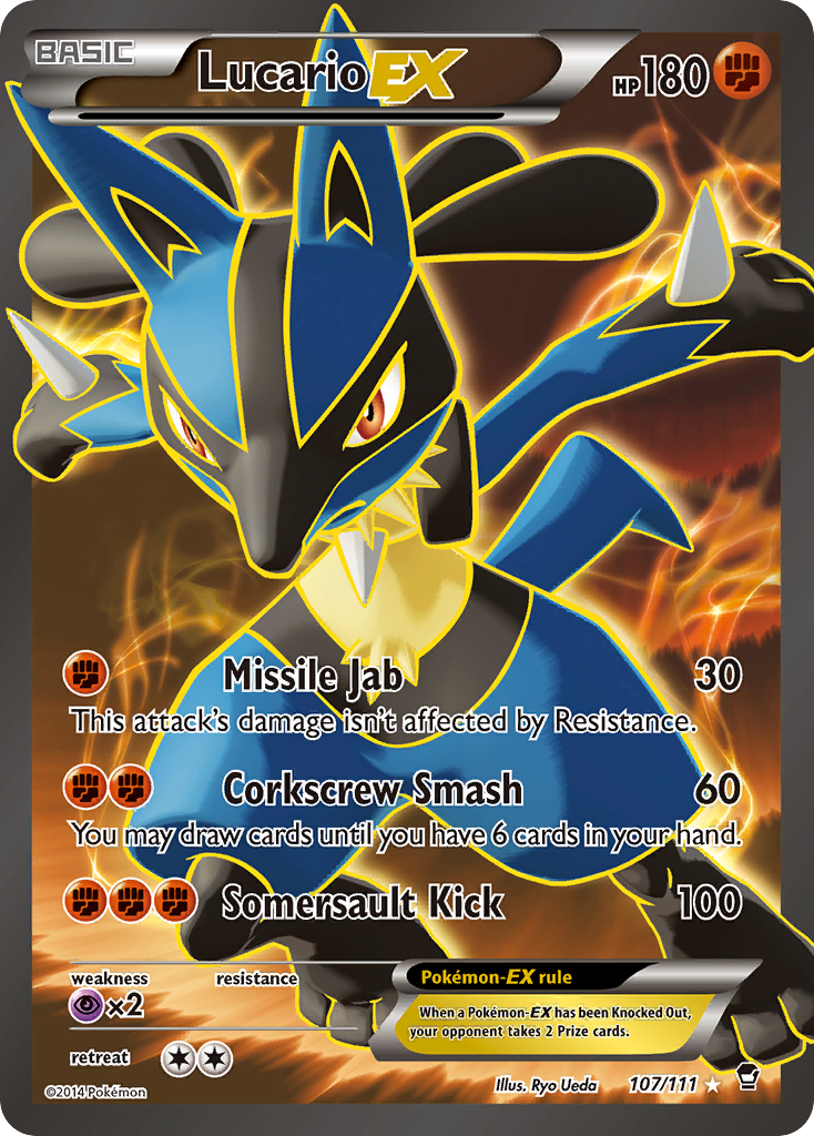 Lucario EX (107/111) [XY: Furious Fists] | Gear Gaming Fayetteville