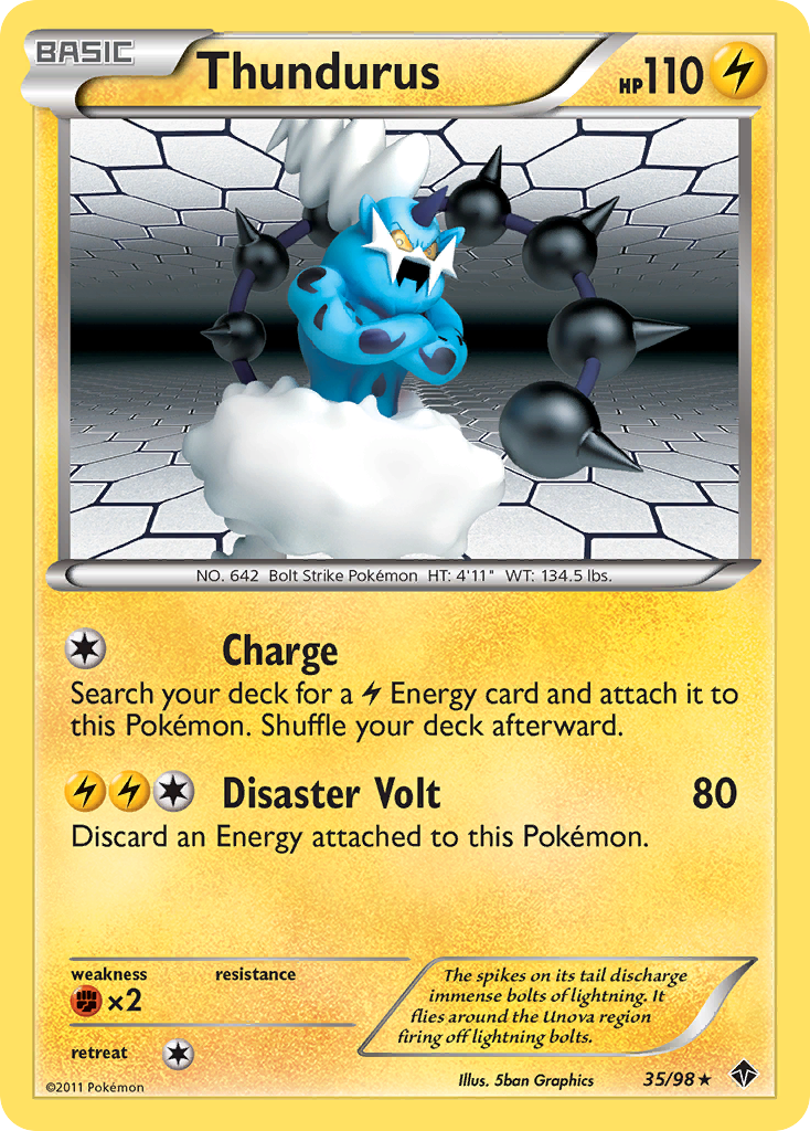 Thundurus (35/98) [Black & White: Emerging Powers] | Gear Gaming Fayetteville