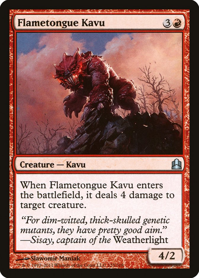 Flametongue Kavu [Commander 2011] | Gear Gaming Fayetteville