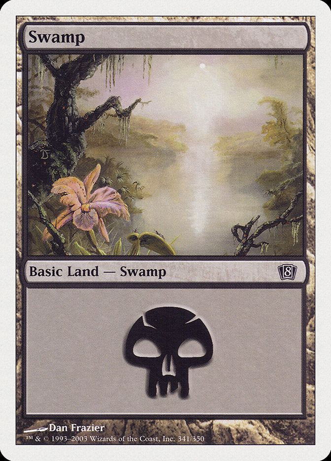 Swamp (341) [Eighth Edition] | Gear Gaming Fayetteville