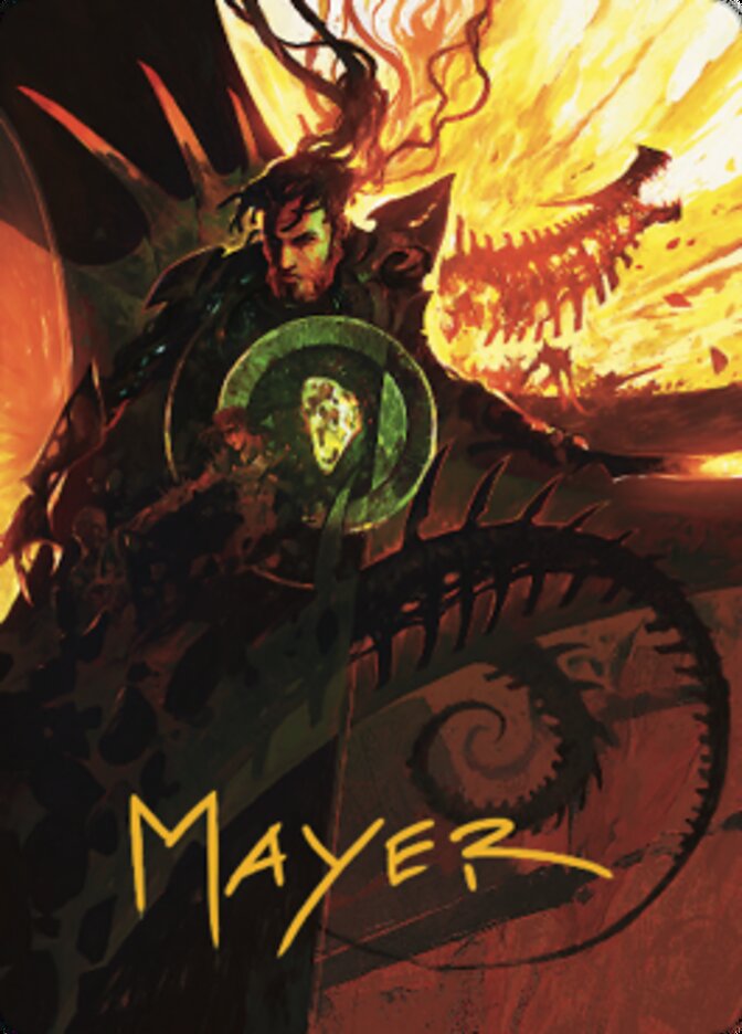Mishra's Command Art Card (Gold-Stamped Signature) [The Brothers' War Art Series] | Gear Gaming Fayetteville
