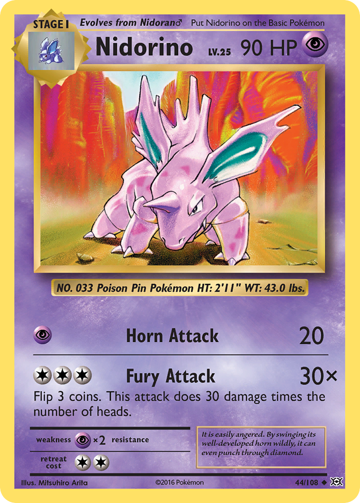 Nidorino (44/108) [XY: Evolutions] | Gear Gaming Fayetteville