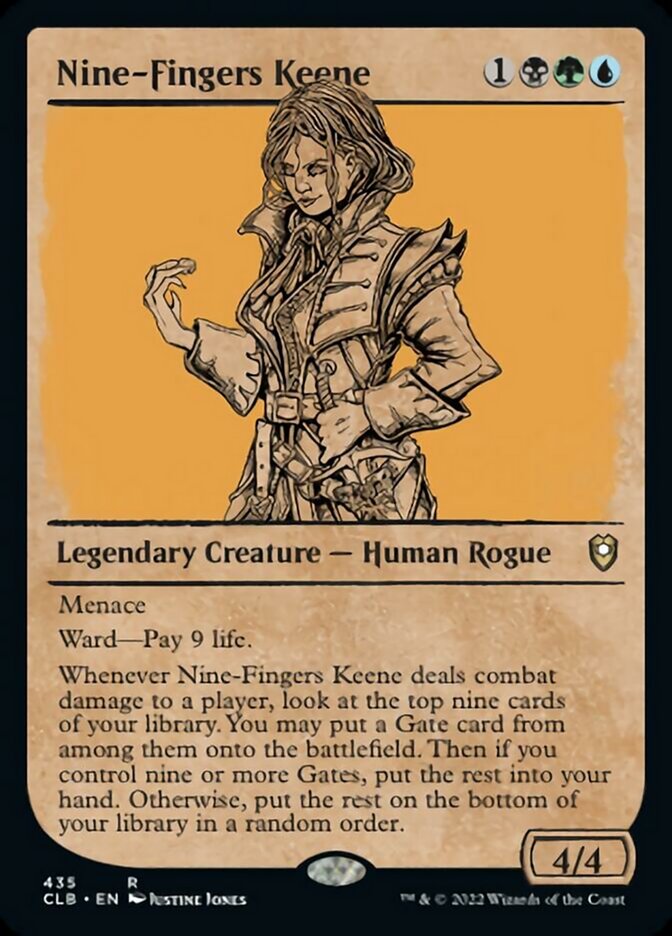 Nine-Fingers Keene (Showcase) [Commander Legends: Battle for Baldur's Gate] | Gear Gaming Fayetteville