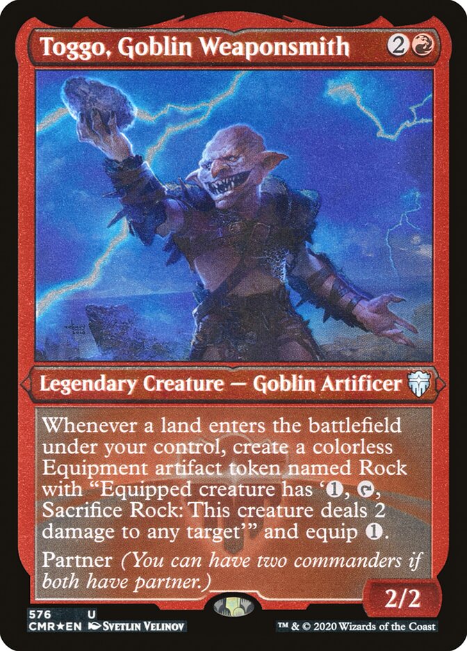 Toggo, Goblin Weaponsmith (Etched) [Commander Legends] | Gear Gaming Fayetteville