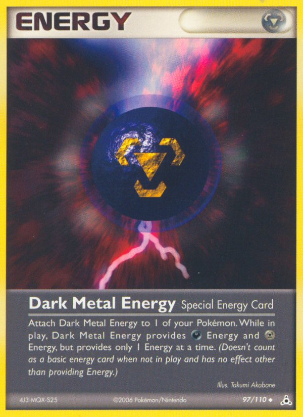 Dark Metal Energy (97/110) [EX: Holon Phantoms] | Gear Gaming Fayetteville