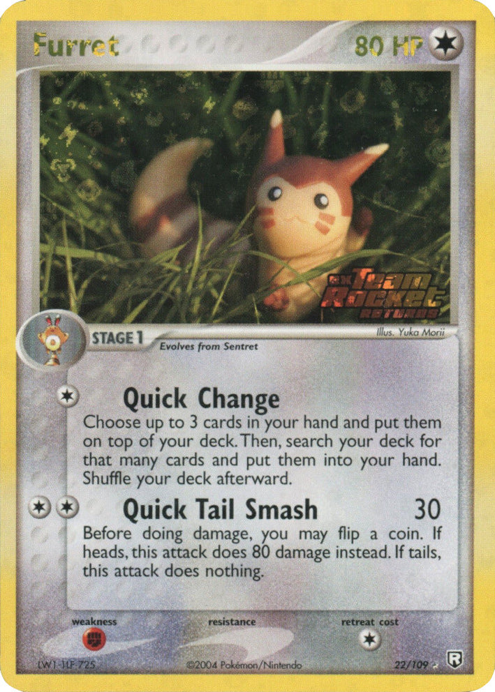 Furret (22/109) (Stamped) [EX: Team Rocket Returns] | Gear Gaming Fayetteville