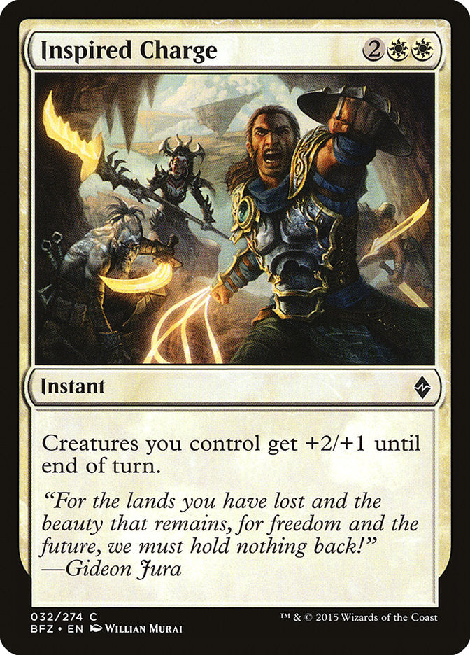 Inspired Charge [Battle for Zendikar] | Gear Gaming Fayetteville