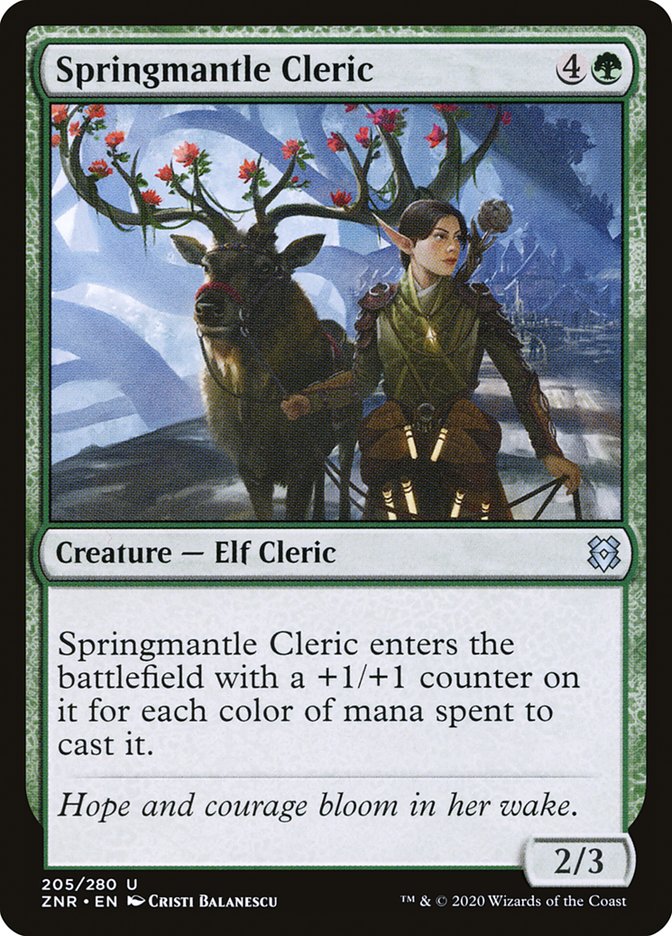 Springmantle Cleric [Zendikar Rising] | Gear Gaming Fayetteville