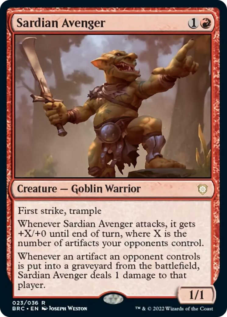 Sardian Avenger [The Brothers' War Commander] | Gear Gaming Fayetteville