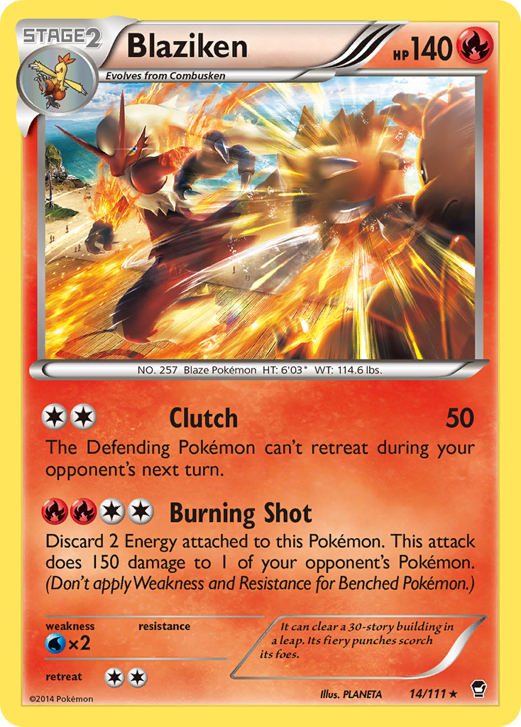 Blaziken (14/111) [XY: Furious Fists] | Gear Gaming Fayetteville