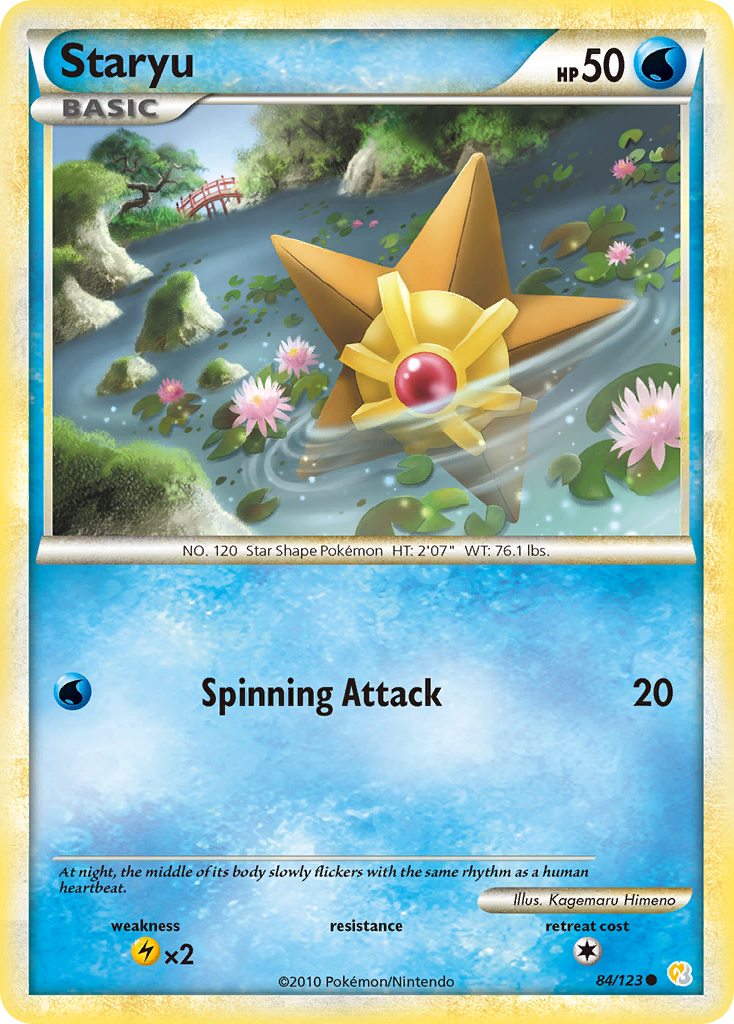 Staryu (84/123) [HeartGold & SoulSilver: Base Set] | Gear Gaming Fayetteville