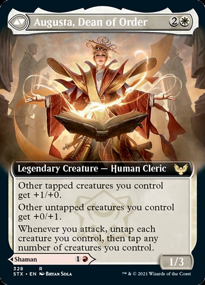 Plargg, Dean of Chaos // Augusta, Dean of Order (Extended Art) [Strixhaven: School of Mages] | Gear Gaming Fayetteville