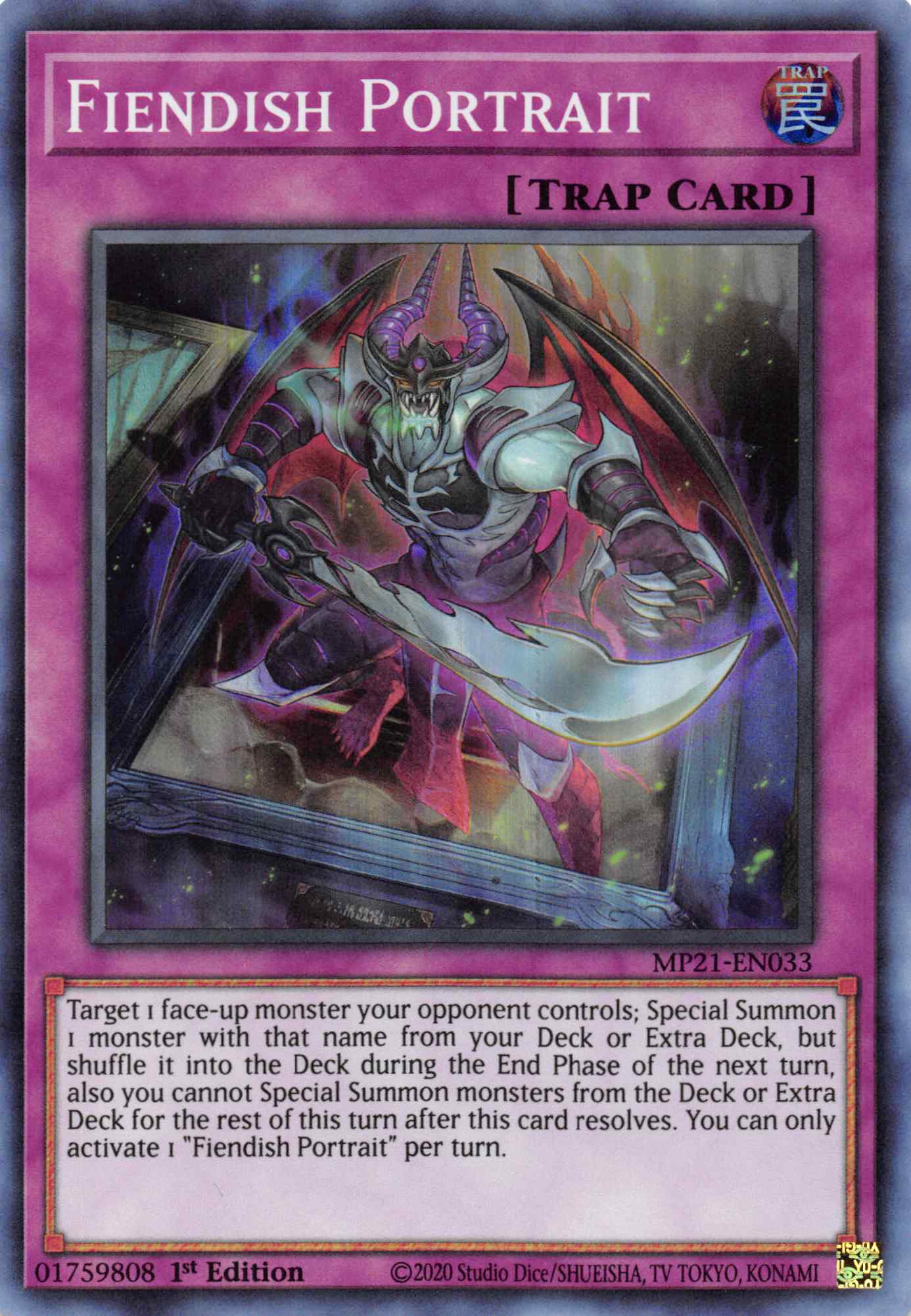 Fiendish Portrait [MP21-EN033] Super Rare | Gear Gaming Fayetteville