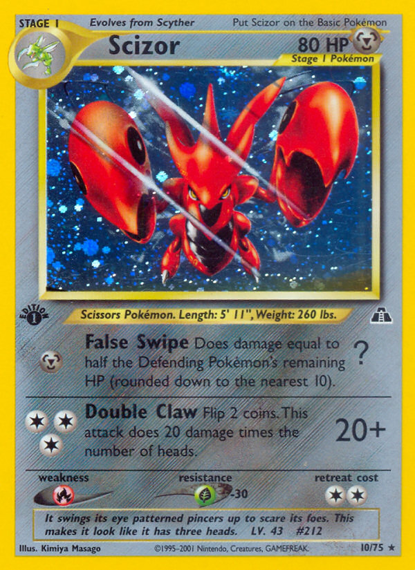 Scizor (10/75) [Neo Discovery 1st Edition] | Gear Gaming Fayetteville