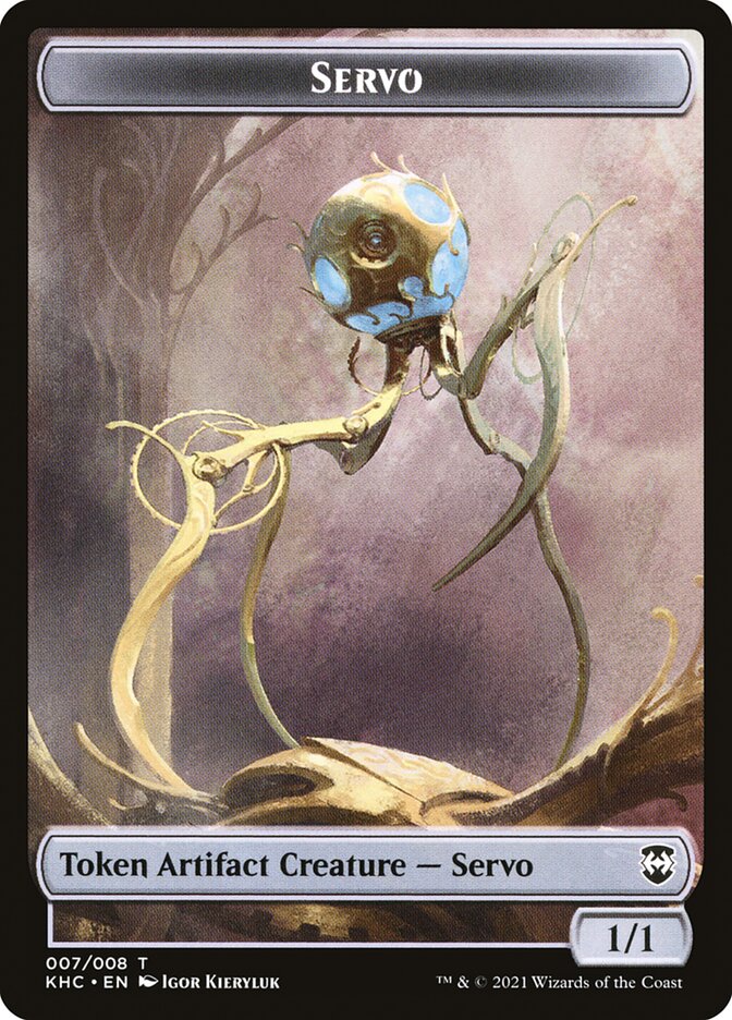 Elf Warrior // Servo Double-Sided Token [Kaldheim Commander Tokens] | Gear Gaming Fayetteville