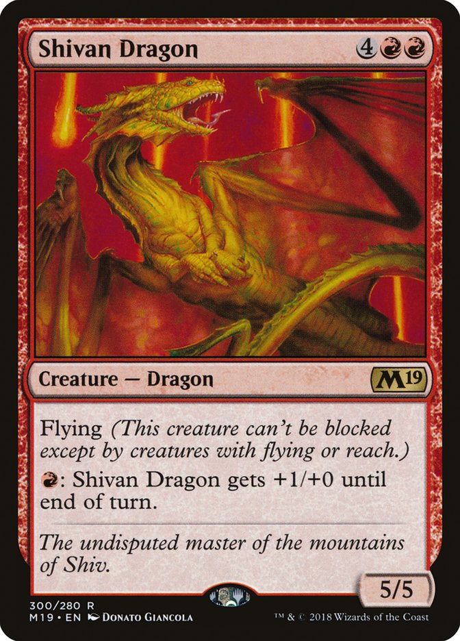 Shivan Dragon [Core Set 2019] | Gear Gaming Fayetteville