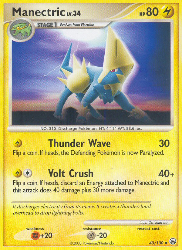 Manectric (40/100) [Diamond & Pearl: Majestic Dawn] | Gear Gaming Fayetteville