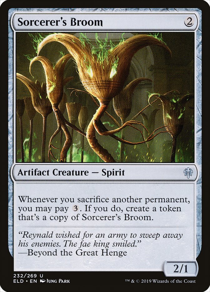 Sorcerer's Broom [Throne of Eldraine] | Gear Gaming Fayetteville