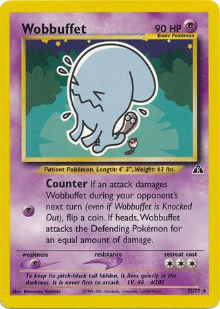 Wobbuffet (35/75) [Neo Discovery Unlimited] | Gear Gaming Fayetteville