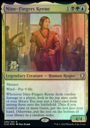 Nine-Fingers Keene [Commander Legends: Battle for Baldur's Gate Prerelease Promos] | Gear Gaming Fayetteville