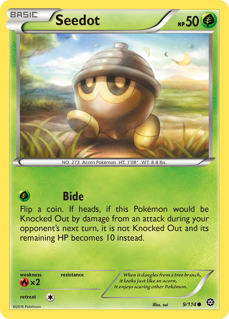 Seedot (9/114) [XY: Steam Siege] | Gear Gaming Fayetteville
