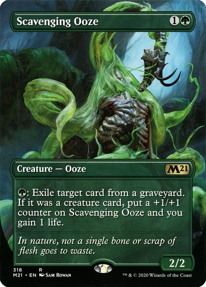 Scavenging Ooze (Borderless Alternate Art) [Core Set 2021] | Gear Gaming Fayetteville