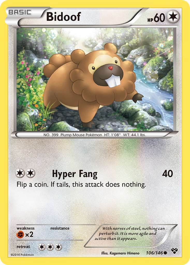 Bidoof (106/146) [XY: Base Set] | Gear Gaming Fayetteville