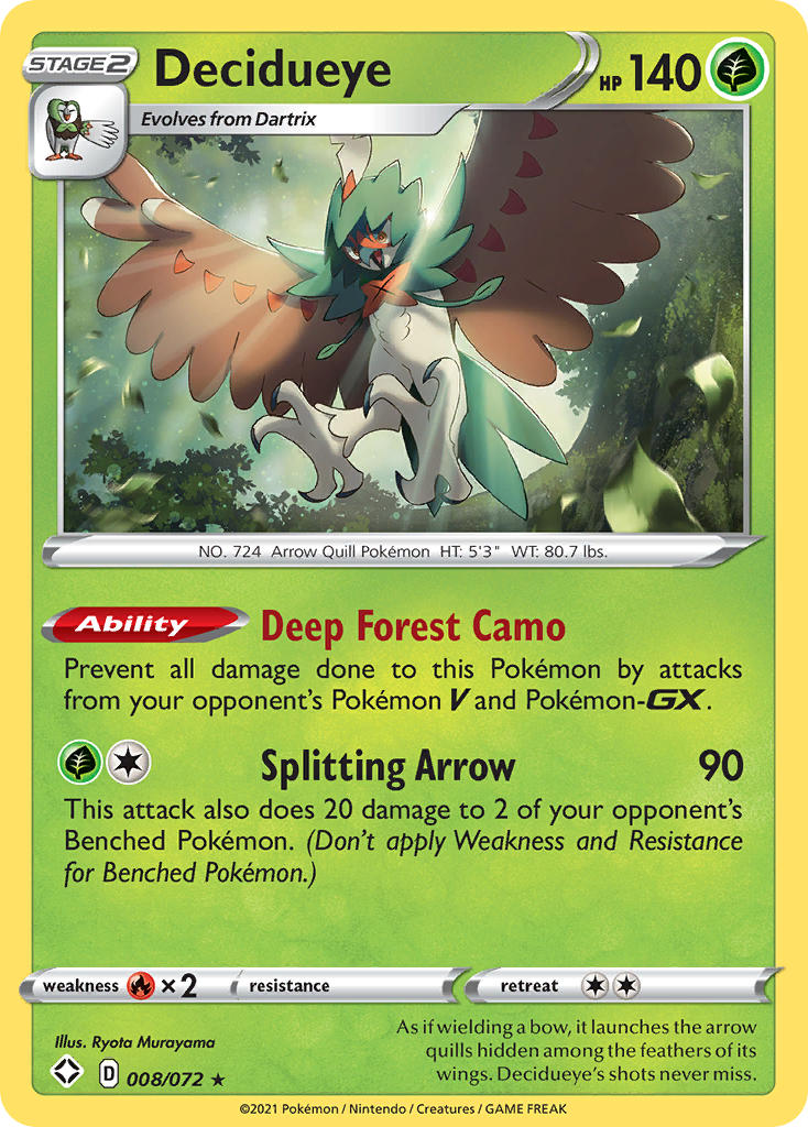 Decidueye (008/072) [Sword & Shield: Shining Fates] | Gear Gaming Fayetteville