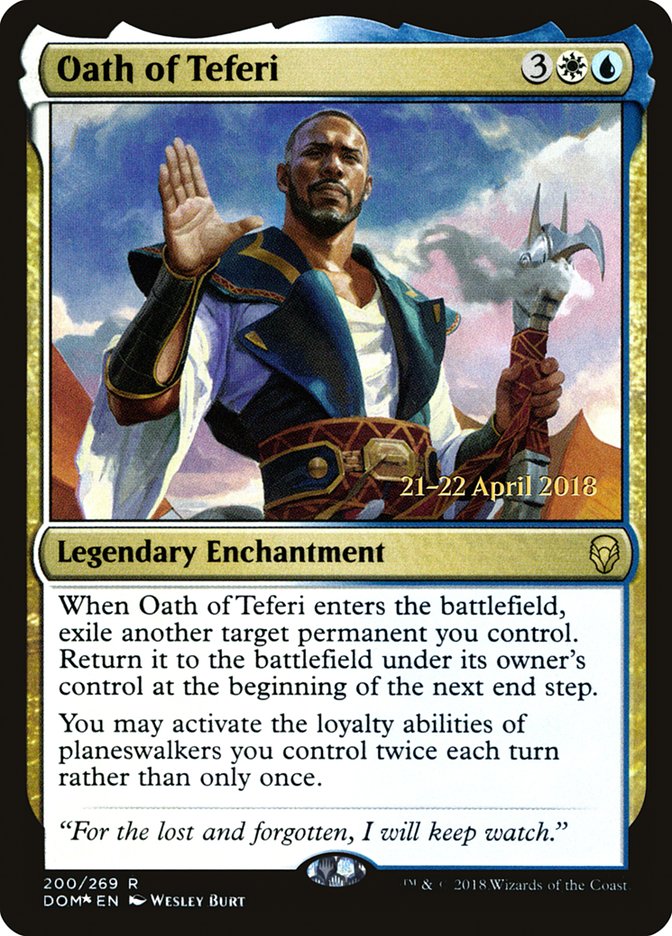 Oath of Teferi [Dominaria Prerelease Promos] | Gear Gaming Fayetteville