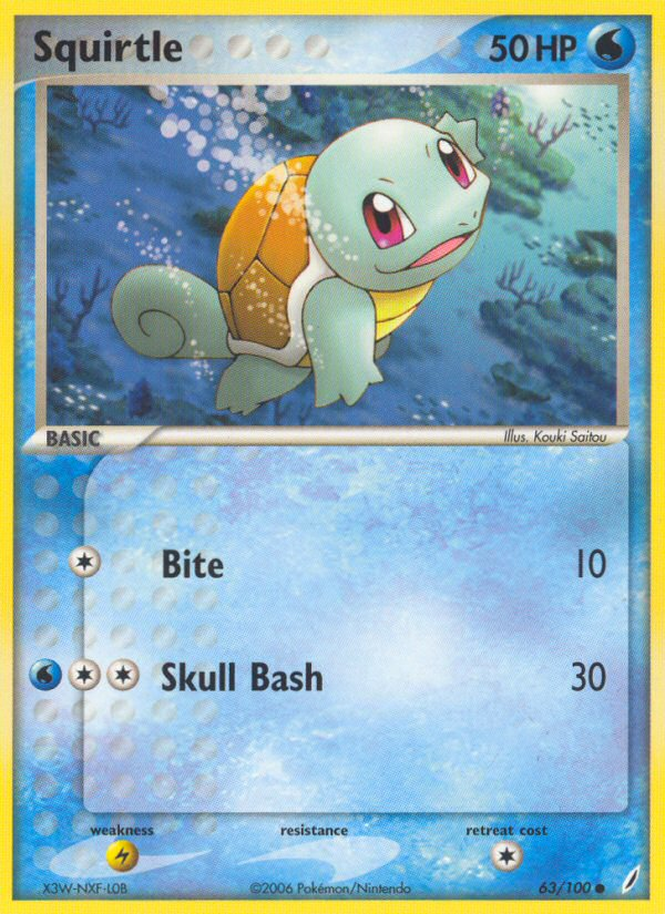 Squirtle (63/100) [EX: Crystal Guardians] | Gear Gaming Fayetteville