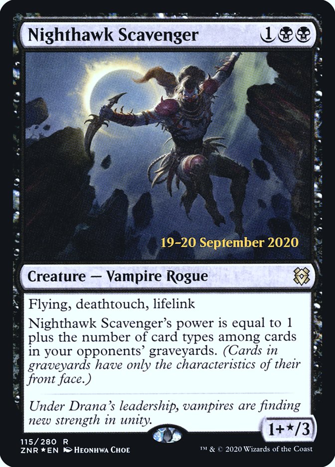Nighthawk Scavenger [Zendikar Rising Prerelease Promos] | Gear Gaming Fayetteville