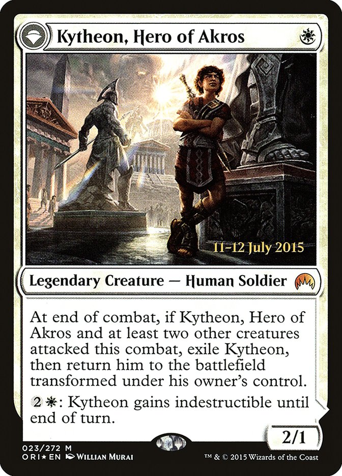 Kytheon, Hero of Akros // Gideon, Battle-Forged [Magic Origins Prerelease Promos] | Gear Gaming Fayetteville