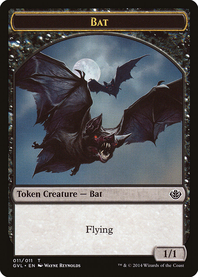 Bat Token (Garruk vs. Liliana) [Duel Decks Anthology Tokens] | Gear Gaming Fayetteville