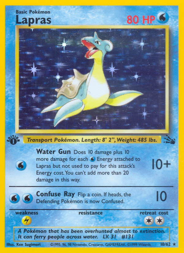 Lapras (10/62) [Fossil 1st Edition] | Gear Gaming Fayetteville