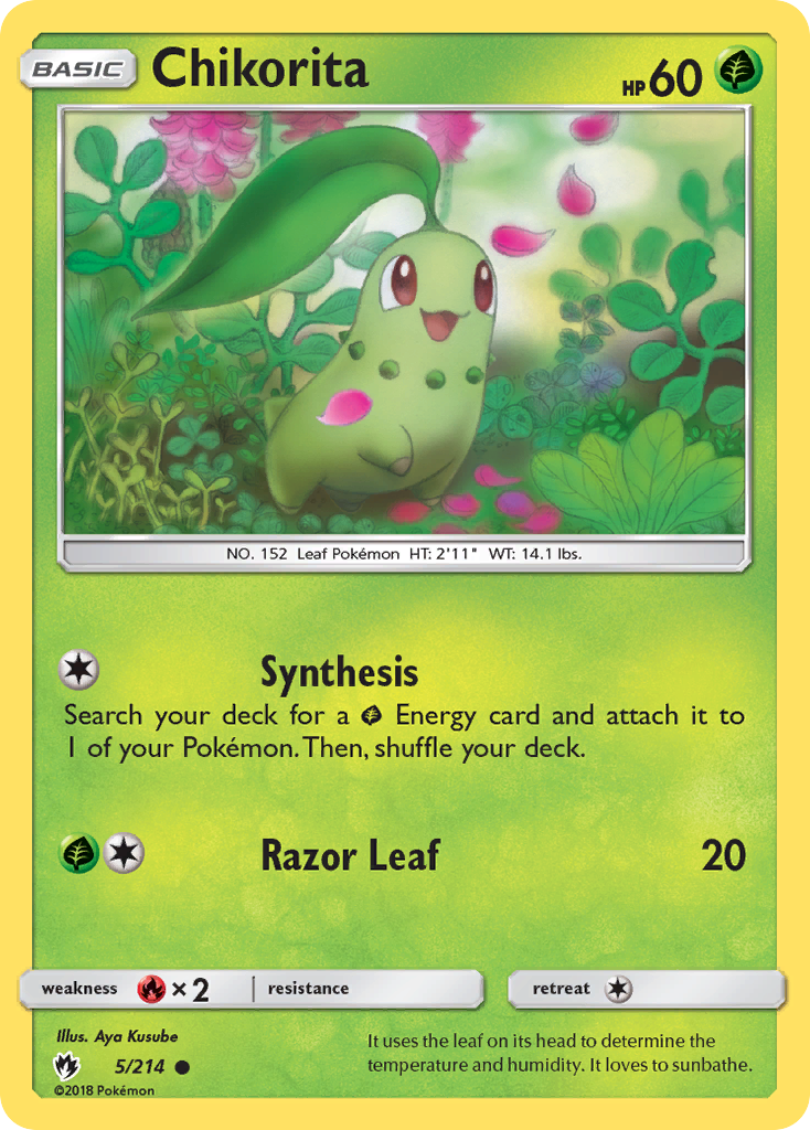 Chikorita (5/214) [Sun & Moon: Lost Thunder] | Gear Gaming Fayetteville