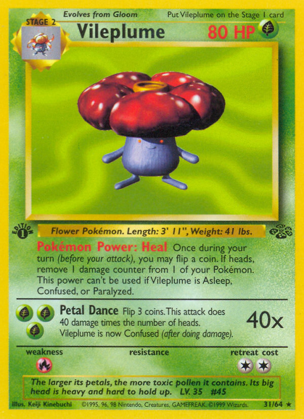 Vileplume (31/64) [Jungle 1st Edition] | Gear Gaming Fayetteville